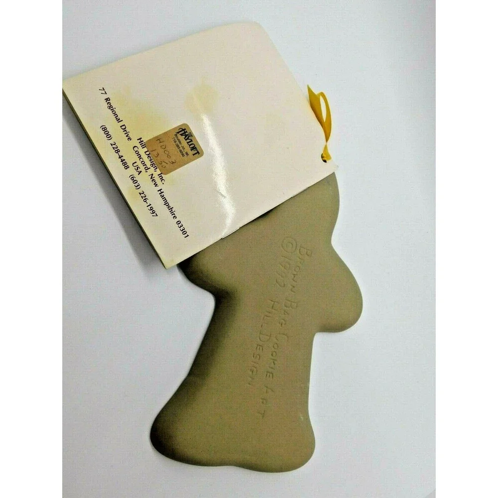 Brown Bag Cookie Art Mold 1992 Hill Design Gingerbread Man ~Retired